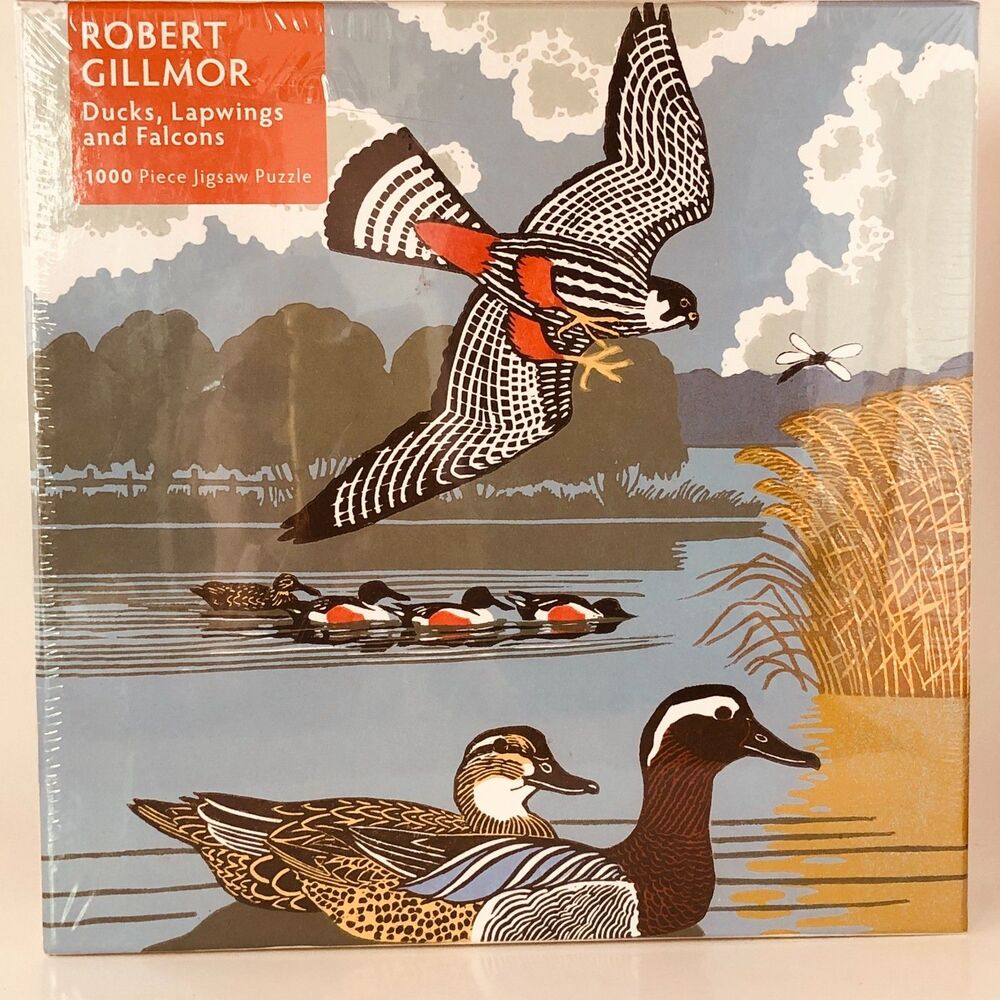 Robert Gillmor Art Jigsaw Puzzle 1000 Pieces Ducks Lapwings Falcons Sealed